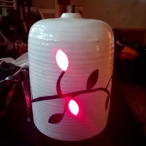 Ceramic diffuser with color changing light